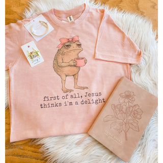 First of All Jesus Thinks I’m a Delight Graphic Tee | KT-27