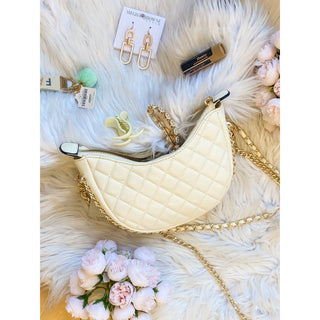 Quilted Small Crossbody with Chain Straps | Jen & Co