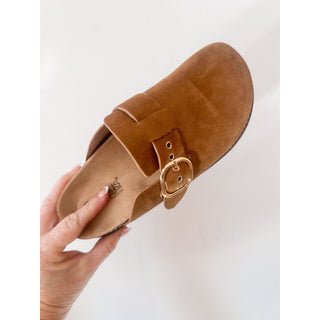 Corkys Distracted - Camel Faux Suede Clog