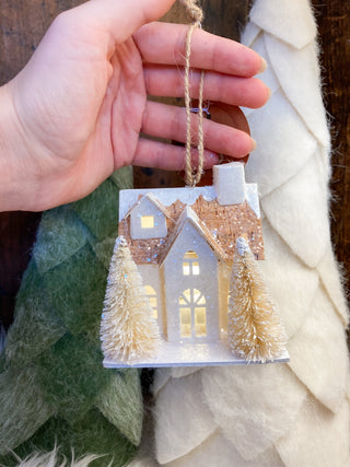 Campbell House Lighted Christmas Ornament