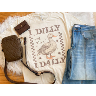 I Dilly and then I Dally Graphic Tee | KT-42