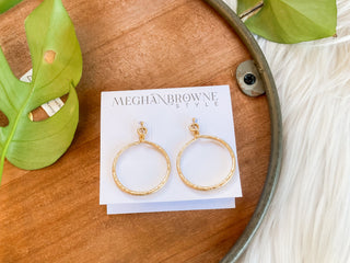 Venus Gold Hoop Earrings