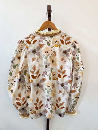 Whispering Garden Poet Blouse | Floral | LL-01