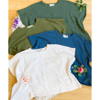 Oversized Cotton Slub Tee ZN-22