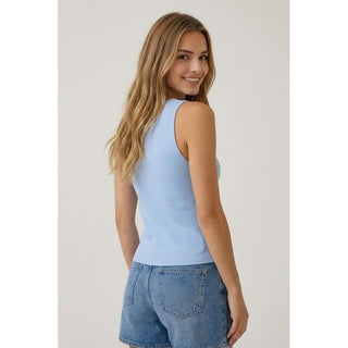 Ribbed Asymmetrical Tank Top | DR-23