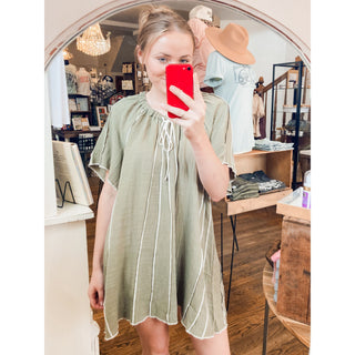 Summer Grove - Woven Mini Dress - VJ-11