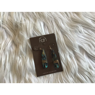 Wire Wrap Long Drop Earrings | RJ-22