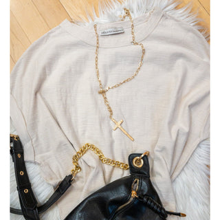 Cotton Slub Round Neck Tee ZN-22