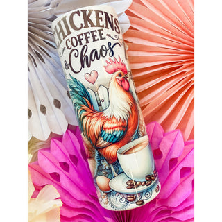 Chickens, Coffee & Chaos | 20 oz. Tumbler | KT-113