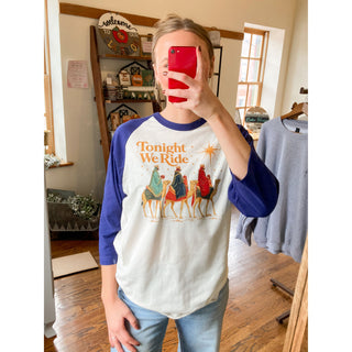 “Tonight We Ride” Three Wise Men Baseball Tee l KT-425