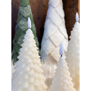 Winter Glow Cream Fir Tree Candle