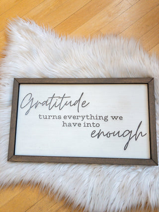 12x18 Wooden Sign Gratitude KT-60