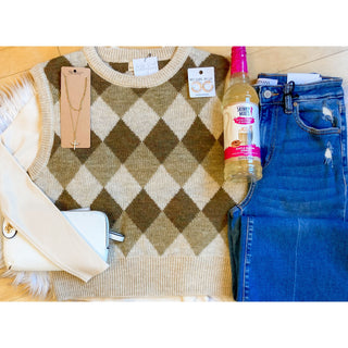 Heritage Argyle Vest l Fern l Be Cool l BC-24