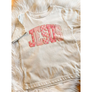 Jesus Patchwork Art | Kids Graphic Tee | KT-315