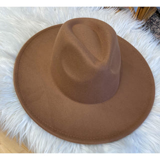Wide Brim Panama Fedora Hat KP-01