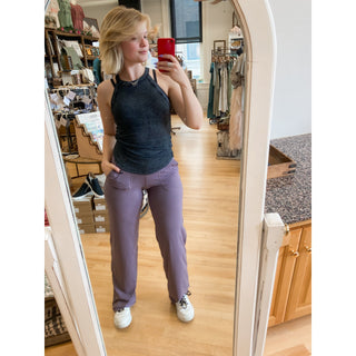 Straight Leg Yoga Pants mulberry RM -10