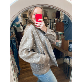 Bambi Mocha Western Animal Print Jacket | VJ-26