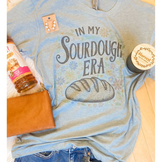 In My Sourdough Era Tee | Vintage Denim | KT-190