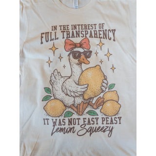 Easy Peasy Lemon Squeezy | Graphic Tee | KT-50