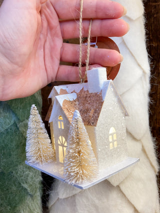 Campbell House Lighted Christmas Ornament