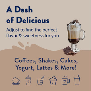Sugar Free Salted Dark Chocolate Espresso Syrup | Skinny Mixes