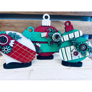 Handmade Wood Standing Ornaments KT-196
