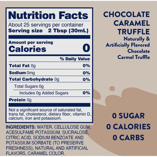 Sugar Free Chocolate Caramel Truffle Syrup | Jordan’s Skinny Mixes