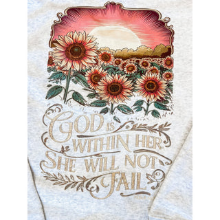 Unshaken Corded Sweatshirt | Graphic Crewneck Sweater | KT-183