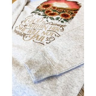 Unshaken Corded Sweatshirt | Graphic Crewneck Sweater | KT-183