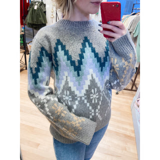 Fair Isle Pullover Sweater MT-02