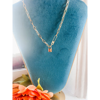 Promise Keeper Necklace | 18K Gold-Plated Lock & Key MA-13