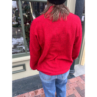 Mock Neck Balloon Sleeve Sweater | LM-30