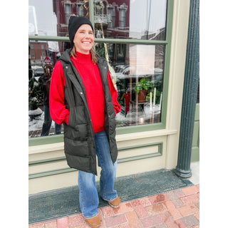 Mock Neck Balloon Sleeve Sweater | LM-30