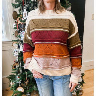 Warm Horizon Color-Block Sweater | SE-01