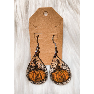 Wooden Fall Earrings