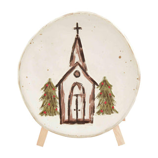 Mudpie Church Plate with Stand