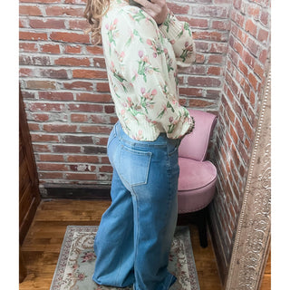 Spring Blooms Cropped Sweater SM-08