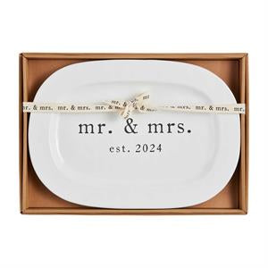 Mr & Mrs Est 2024 Platter