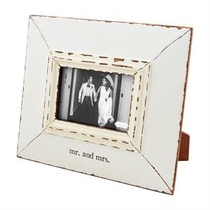 Mr & Mrs Distressed Frame