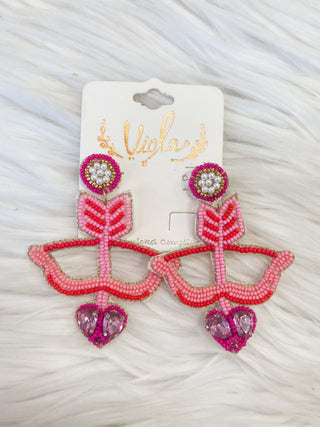 Valentine’s Seed Bead Earrings