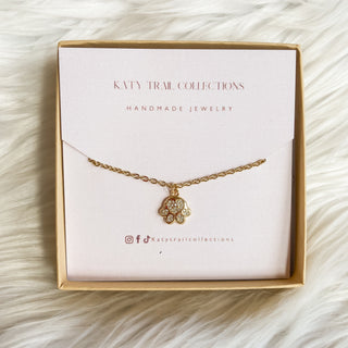 Paw Gold Filled Necklace