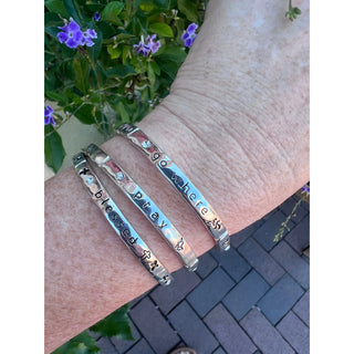 Blessed Words Stretch Bracelet Stackable MW-01