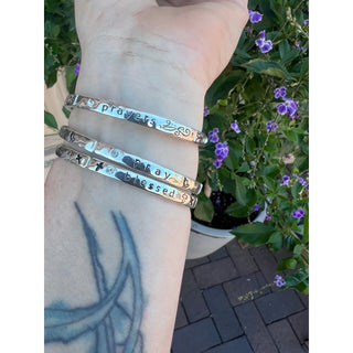 Blessed Words Stretch Bracelet Stackable MW-01