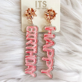 Happy Birthday Earrings J-195