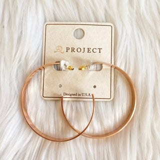 Large Gold Hoops J-213