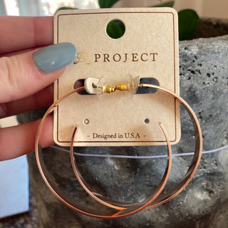 Large Gold Hoops J-213