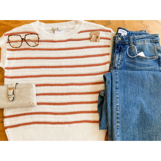 Striped Sweater Top | BC-37