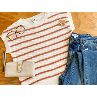 Striped Sweater Top | BC-37