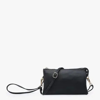 Riley Faux Leather 3 Compartment Crossbody/Wristlet