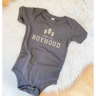 Long live boyhood Bella Canvas Baby Bodysuit